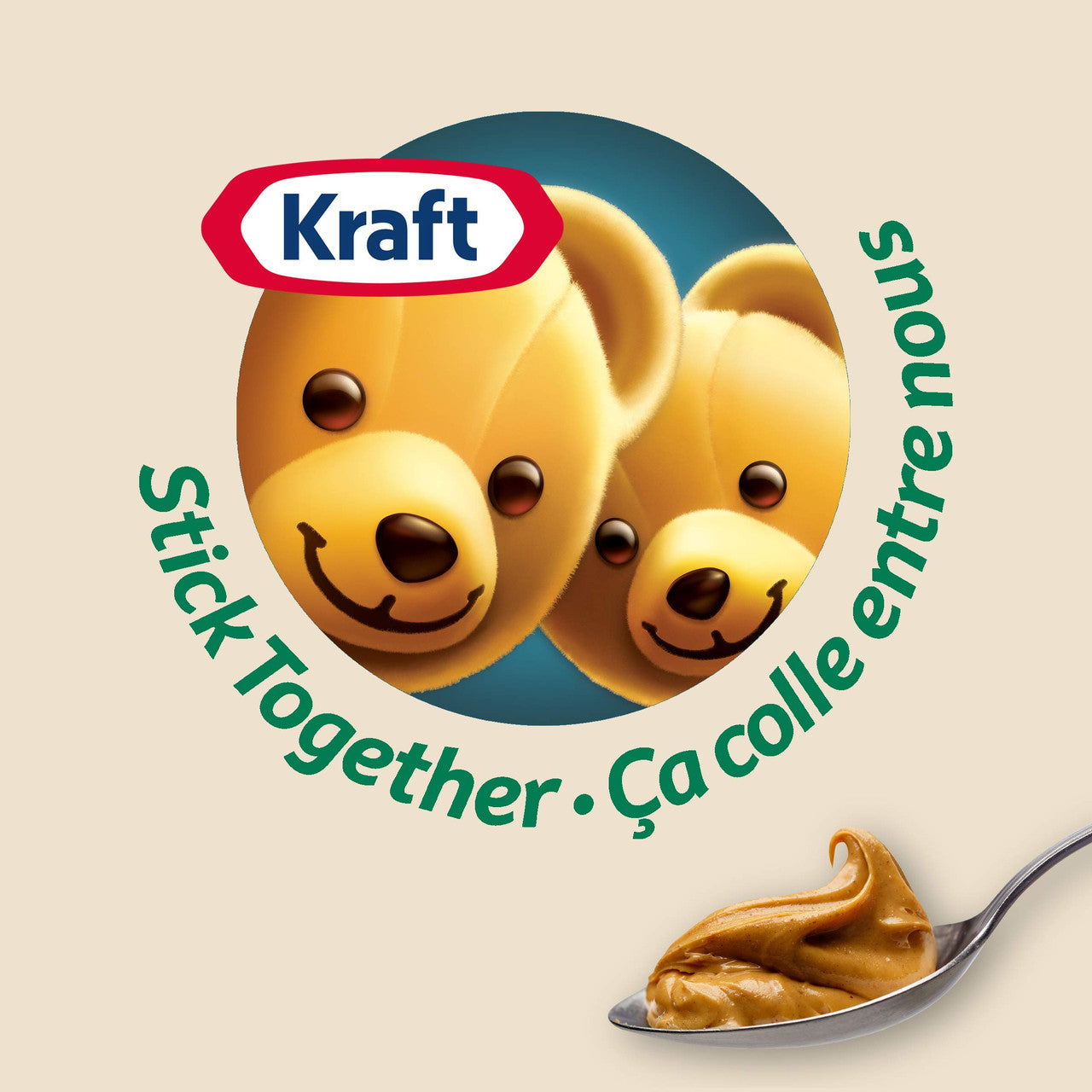 Kraft All Natural Peanut Butter with Sea Salt - 750g (26.5oz) Kraft logo